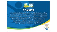 Convite - 57 Anos de Emancipação Política .