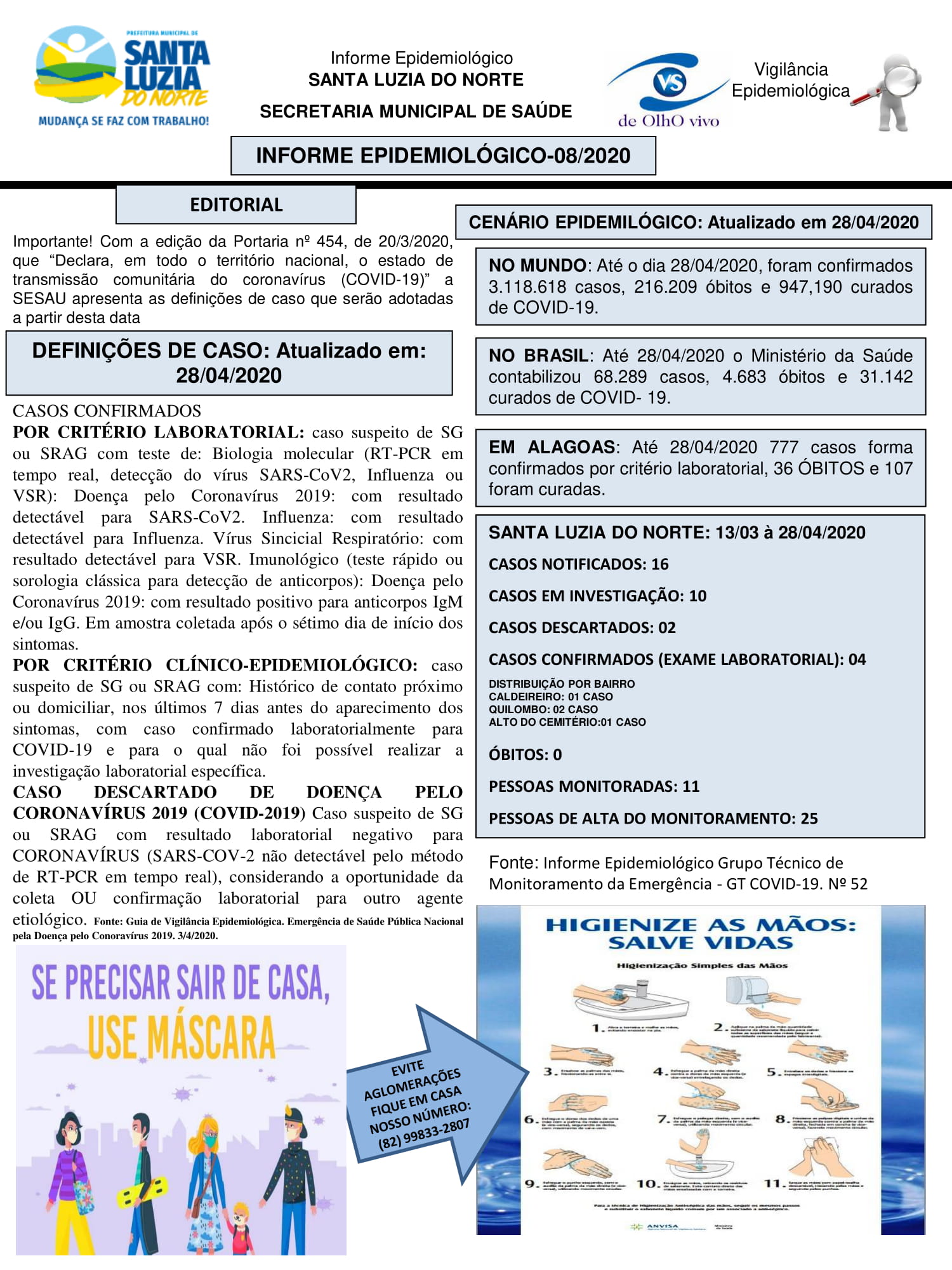 INFORME EPIDEMIOLÓGICO-08/2020 - SLN