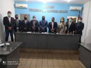 Prefeito, Vice e Vereadores tomam posse em Sessão Solene Prefeito, Vice e Vereadores tomam posse em Sessão Solene